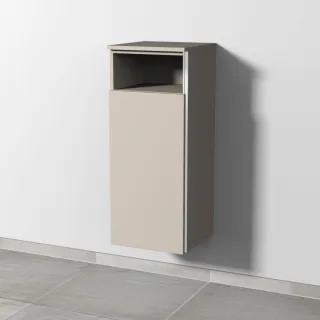 Sanipa 3way Mittelschrank mit 1 Tür und 1 offenem Fach, Kaschmir-Matt, BP1321U BP1321U