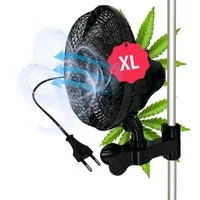 TronicXL Wandventilator Clip Ventilator oszillierend für Growbox Grow Grower Lüfter Stromkabel, neigbar schwenkbar Umluft Zuluft Abluft Room Zubehör