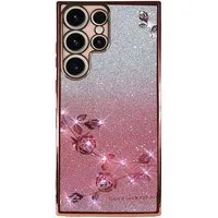 Traumhuelle Handyhülle GLITZER STRASS ROSE TPU HÜLLE Silikon Case Cover für iPhone 17, 16, 15, Samsung A17 A27 A37 A57 A16 A26 A36 A56 A15 A25 A35 A55 S26 S25 S24 5G