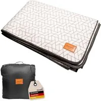 Skandika Zeltteppiche Lindal, Outdoor Teppich mit Softtouch-Fleece, Campingteppich, Zeltunterlage, wetterfest, wasserdicht, Tragetasche mit Reißverschluss