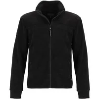River Creek Strickjacke 62484 Herren Cord-Jacke mit Stehkragen und Reißverschluss - Unifarbene Jacke