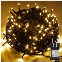 Rosnek Lichterkette 5-100M LED Lichterkette Weihnachtsbeleuchtung, mit 8 Modi & Timer, für Hochzeit Weihnachten Party