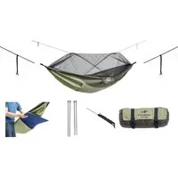 Amazonas Hängematte Moskito Traveller Thermo, Ultra Light Hängematte inkl. Moskitonetz und Isomattenfach