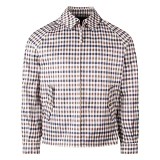 Aquascutum Active Archival Mid Jacket Club Check Beige Mantel