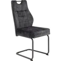 HELA Esszimmerstuhl Linda S Schwingstuhl (Set, 4 St), mit Taschenfederkern Sitz, mit 140KG belastbar, Freischwinger