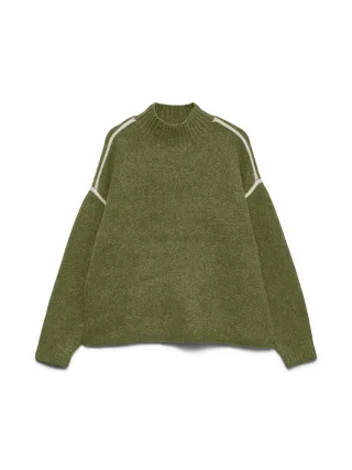 VERO MODA - VMBOOM LS HIGHNECK PIPING PULLOVER NOOS - Gr. - M