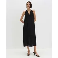 someday Midikleid Qedira structure aus Webware mit Struktur Luftige Transparenz für Sommerlooks