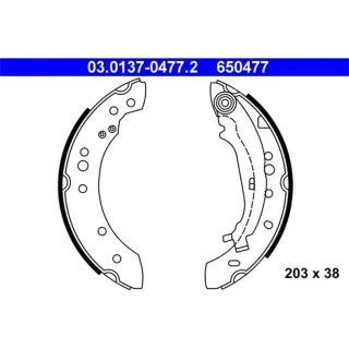 ATE Bremsbackensatz hinten Mitsubishi Colt Smart Forfour