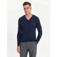 OMBRE V-Ausschnitt-Pullover Eleganter Herrenpullover mit V-Ausschnitt