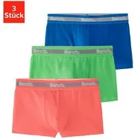 Bench. Boxer Boxershorts für Jungen (Packung, 3-St) unifarben mit neon Bündchen