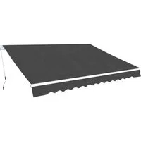 vidaXL Markise Gelenkarmmarkise 350 cm Anthrazit (1-St)