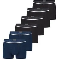 Schiesser Retro Boxer 6er Pack - 95/5 - Organic Cotton (Spar-Set, 6-St) Retro Short / Pant - Baumwolle - ohne Eingriff