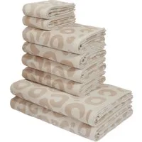 OTTO home Handtuch Set Anna Leopardenmuster, 8-tlg Handtuch-Set, 100% Baumwolle, Frottiervelours (Set, 8-St), Duschtücher, Handtücher und Gästetücher, weich, modern, Animal Print