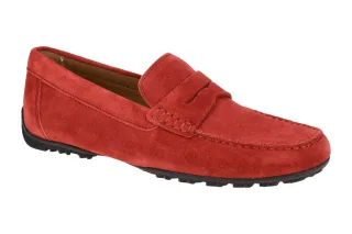 Geox U35CFB 00022 C7004 Herren Slipper Mokassin - dark red - wasserdicht + at...