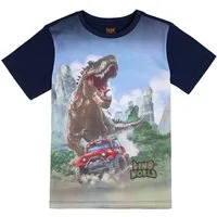 Dino World T-Shirt Dino World Dinosaurier T-Rex Jeep T-Shirt navy blazer (1-tlg)