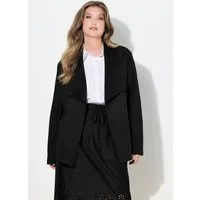 MIAMODA Sommerjacke Velours-Jacke Straight Fit Spatenkragen