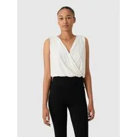 Les Lunes Kurzarmbody FRIDA Body Draped Wickeloptik, Bambusjersey, weich, Einteiler, elegant