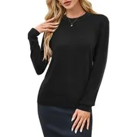 Arach&Cloz Strickpullover Damen Strickpullover Rundhals Langarm Warm Weich Anti-Pilling, Für Herbst Winter Frühling