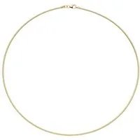 JOBO Halsreif, 925 Silber vergoldet 50 cm 1,5 mm