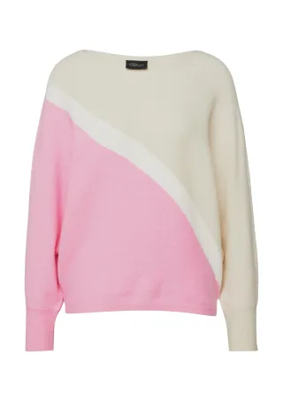 s.Oliver BLACK LABEL - Strickpullover pink/creme - Gr. - 42