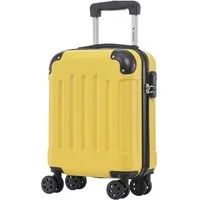 YONSLY Hartschalen-Trolley Hartschalen-Reisekoffer Trolley für Kurztrip und Urlaubsreisen, 4 Rollen, mit Zahlenschloss, ABS-Schale und weichem Gummigriff für Tragekomfort