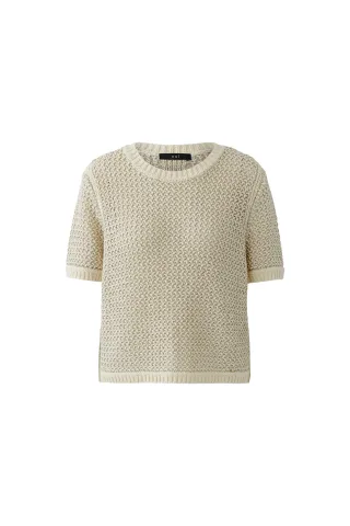 Oui - Pullover beige gold - Gr. - 44