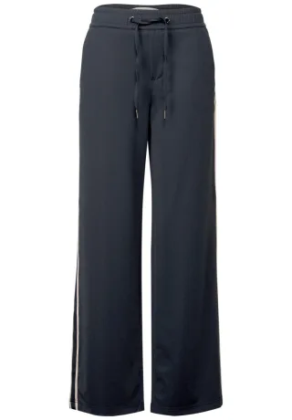 Street One - Hose mit Gallonstreifen blau - Gr. - 32