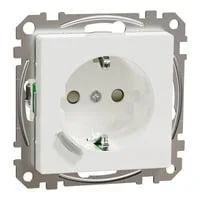 Connected Schutzkontaktsteckdose Typ F mit Smart-Funktion und Ein-/Ausschalter weiß (glänzend), Retail