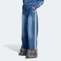 adidas Originals Loose-fit-Jeans VINTAGE WIDE LEG JEANS MIT KARIERTER NAHT (1-tlg)