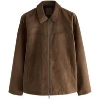 Next Lederjacke Harrington-Jacke aus Velourskunstleder (1-St)
