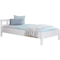 Ticaa Bettgestell Einzelbett und Doppelbett Merci Kiefer Weiß