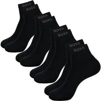 BOSS Freizeitsocken SH Uni CC (4-Paar) mit eingesticktem Markenschriftzug