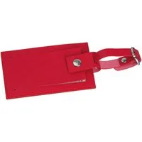 Macma Koffer Kofferanhänger aus Kunstleder / Farbe: rot
