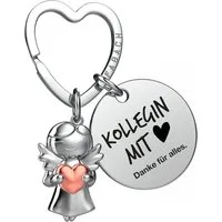FABACH Schlüsselanhänger Schutzengel Star in Charms Größe mit Gravur "Beste Kollegin"