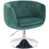 SVITA Cocktailsessel PANAMA (1-St., Drehsessel), 360° drehbar, verchromtes Gestell, gepolstert, höhenverstellbar