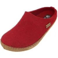 Haflinger Emils Toffel Filzpantoffel Hausschuh mit Ledersohle Unisex Hausschuh