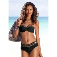 LASCANA Highwaist-Bikini-Hose Adele mit trendigen Details