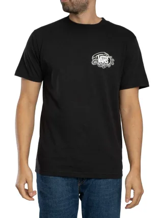Vans Hot Lines Rückengrafik-T-Shirt, Schwarz