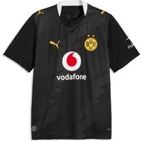 PUMA Fußballtrikot BVB AWAY JERSEY REPLICA für Erwachsene, mit Rundhalsausschnitt, Kurzarm, atmungsaktiv