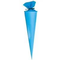 Goldbuch Schultüte Bastelschultüte rund 70cm pazifikblau verstärkter
