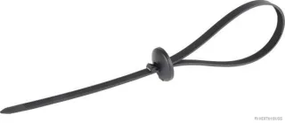 HERTH&BUSS Kabelbinder, 7,6 x 370 mm, PA 6.6, wiederverschließbar schwarz - 50266534