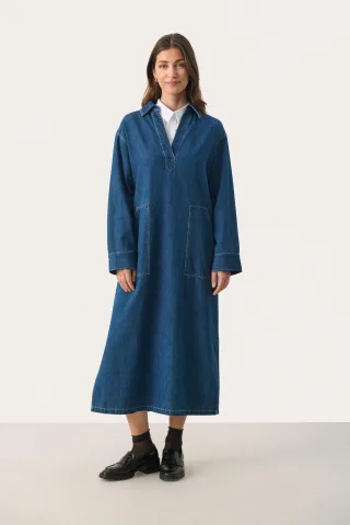 Denimkleid Baggy fit blue