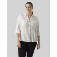 Vero Moda Curve Hemdbluse VMBUMPY L/S SHIRT NEW CURVE GA NOOS