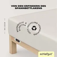 Schlafgut Spannbettlaken EASY JERSEY ELASTHAN Bettlaken, 170 g/m², 95% Baumwolle, 5% Elasthan, Jersey, Gummizug: rundum, (1 Stück), Spannbettlaken bis 30 cm Höhe, bügelfrei, pflegeleicht, perfekter Sitz