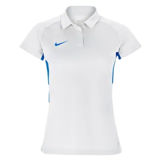 Nike - Poloshirt für Damen, Kontrasteinsatz, Raglanärmel (Weiß)