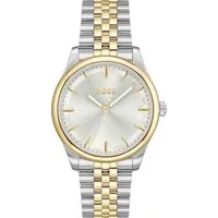 BOSS Quarzuhr GRACEFUL 1502779, Armbanduhr, Damenuhr, Edelstahlarmband, analog