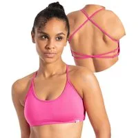 Smilodox Sport-BH Sena, Shaped Fit Top, offener Rücken, überkreuzte Träger Push Up BH, atmungsaktives Material, leichtes Training Freizeit