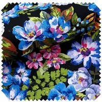 novely® Stoff OXFORD 210D D179 Painted Flowers By Night Printstoff Outdoor