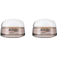 BIOTHERM Gesichtspflege Aquasource Rich Tages Creme Feuchtigkeitscreme 2x15ml, 2-tlg.