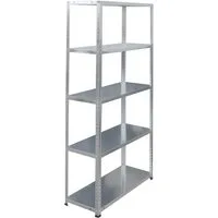 relaxdays Schwerlastregal Lagerregal aus Stahl 200 kg, silber